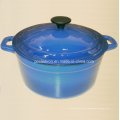 Esmalte Cast Iron Casserole Panelas com tampa Diâmetro 24cm 28cm